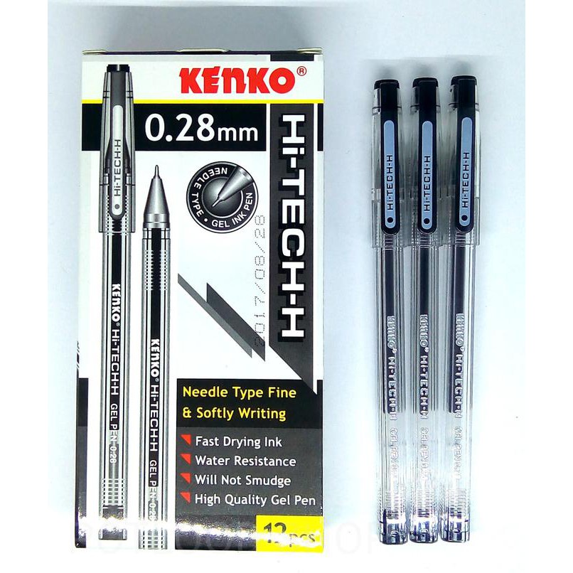 

pen kenko hi tech 0.28 mm hitam