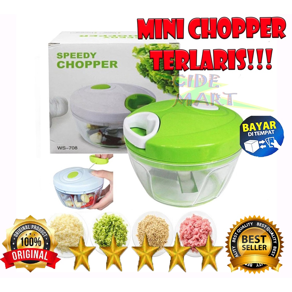 Speedy Chopper Blender Tarik / Blender Manual / Blender sayur dan buah