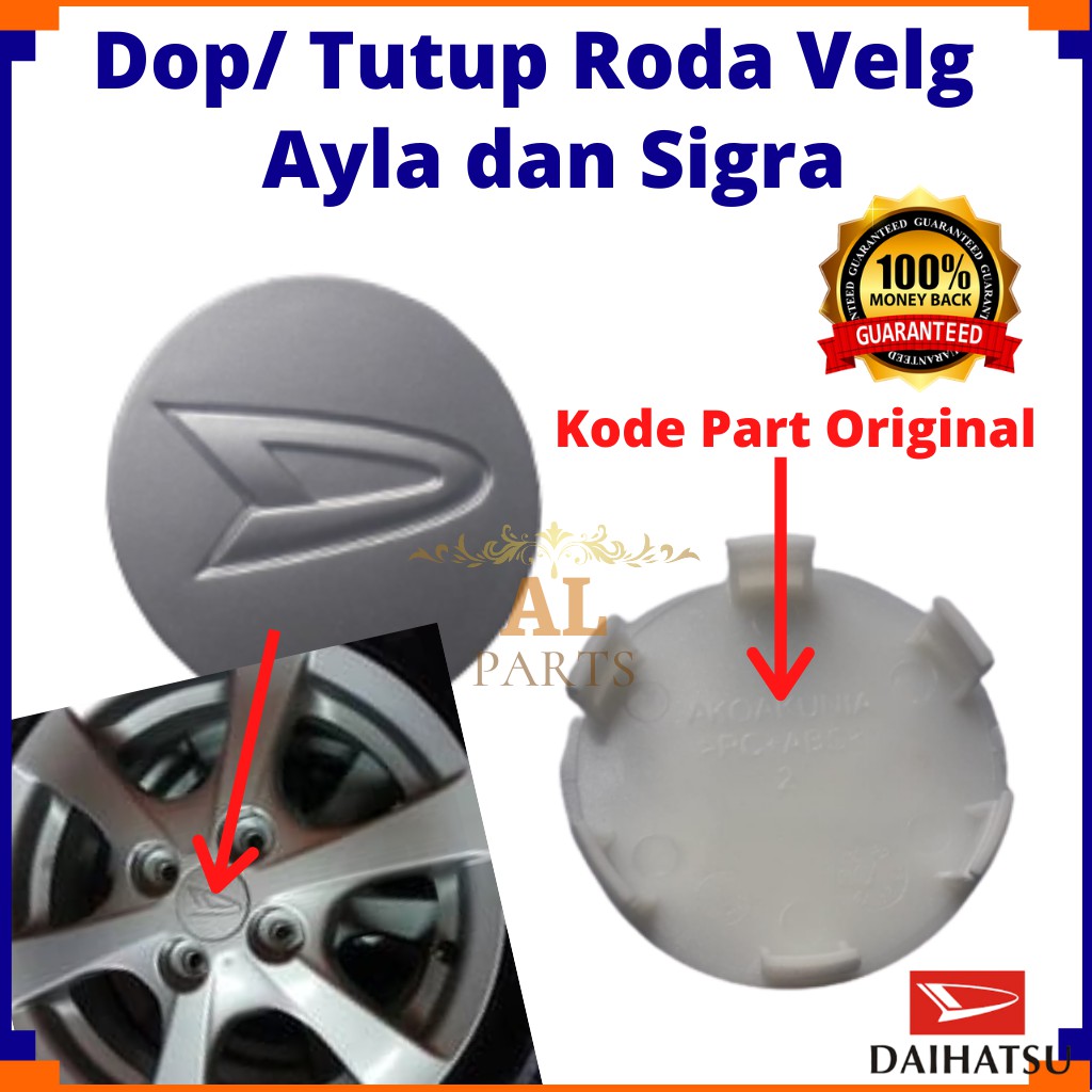 Dop Roda Ayla/ Tutup Velg Sigra/ Dop Roda Daihatsu/ Dop roda Tutup Velg Ayla Sigra Original
