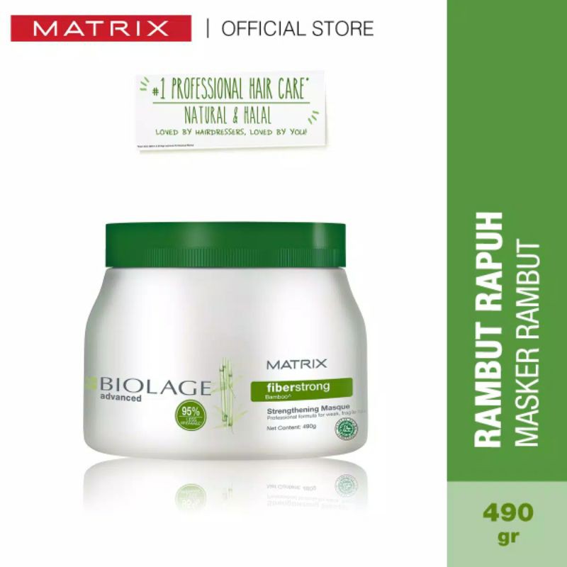 MATRIX MASKER RAMBUT Biolage Fiberstrong Mask 490 GR UNTUK RAMBUT RUSAK