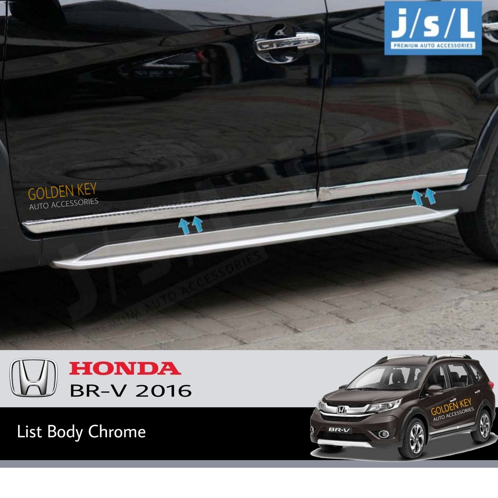 JSL List Body BRV 2016 Side Body Molding Chrome