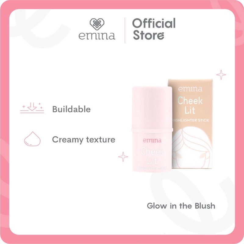 Emina Cheek Lit Highlighter Stick Nudetwinkle 7gr
