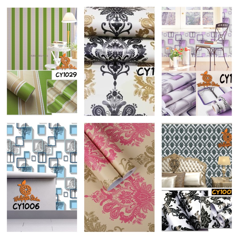 Wallpaper Dinding Motif  Dan Karakter  45Cm X 8M CY High quality Termurah House of art store