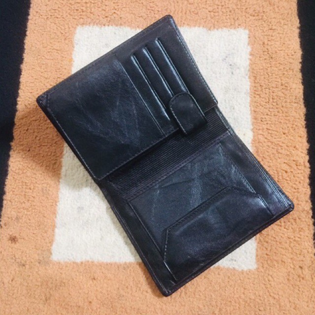 dompet pria bahan kulit asli lokal ukuran tanggung 3/4 ukuran lebar #dompet #dompetkulit