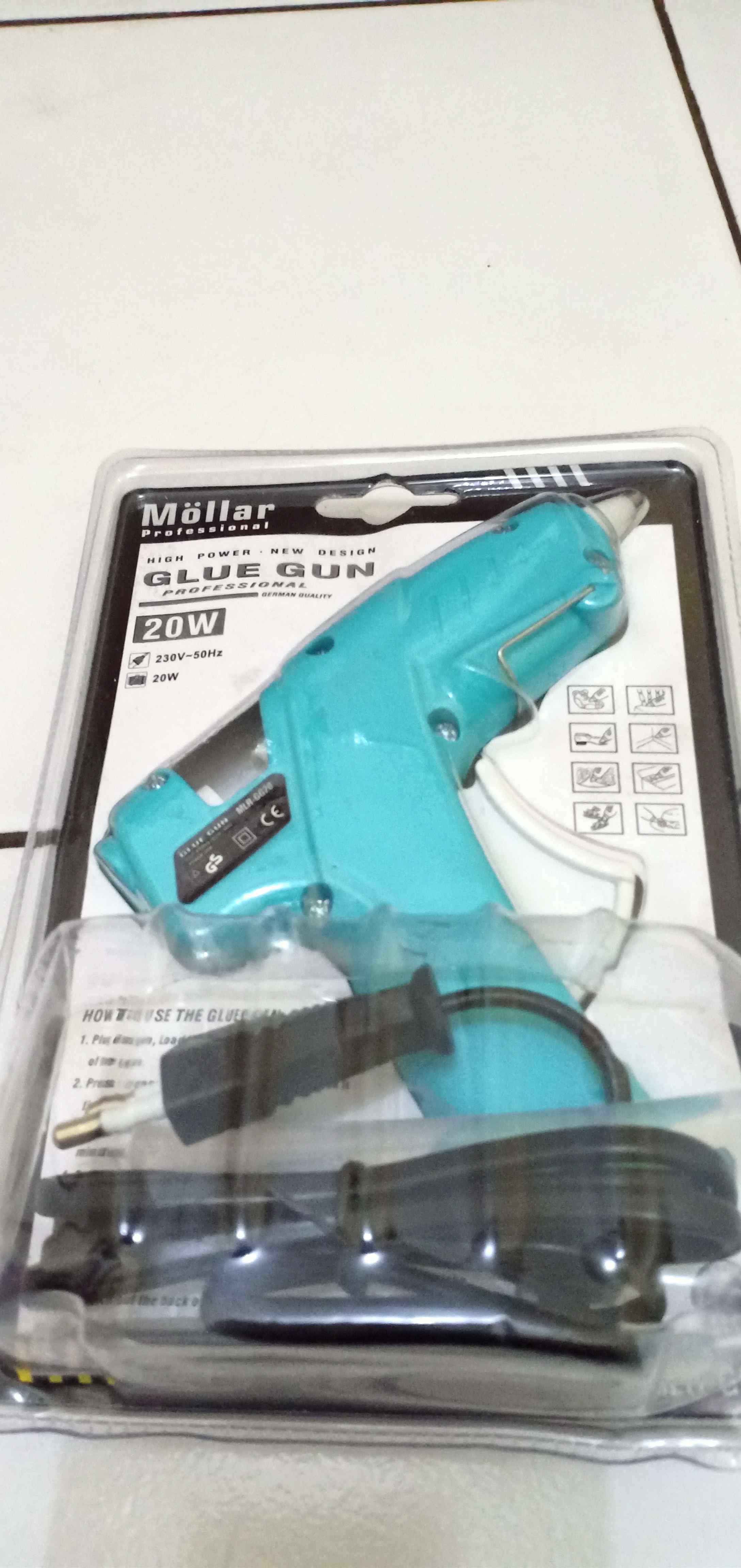 Alat Lem Tembak Glue Gun Lem Bakar Cair 20 Watt +bonus Refill Lem