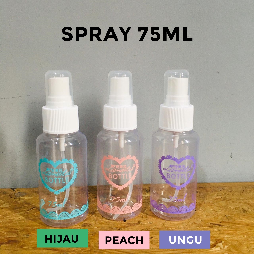 [ Clearance Sale! ] Botol Spray Pump Plastik 20ml 30ml 40ml 50ml 75ml 100ml