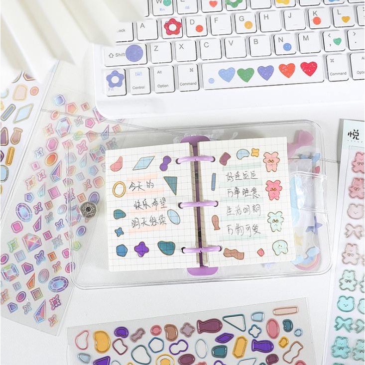 

[Selcyshine] Sticker Deco Aurora / Sticker Deco Toploader Scrapbook DIY Sticker Beruang Teddy