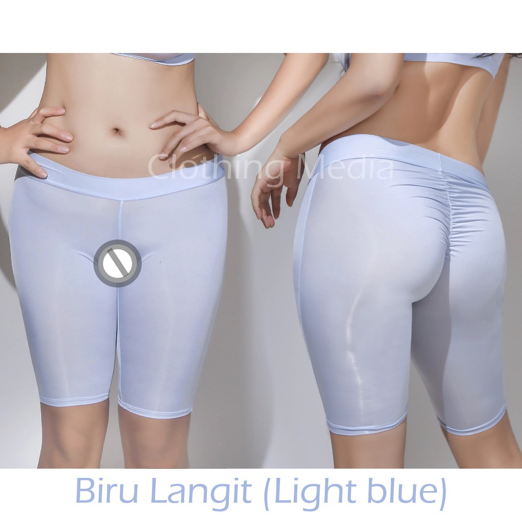 Celana Pendek Silky Halus Wanita Semi Transparan Boyshort Safety Pants Elastis