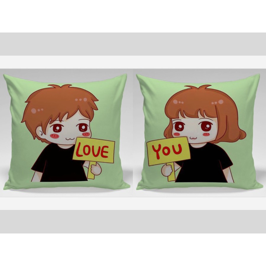 

Bantal Dekorasi custom kado valentine hadiah valentine kado pacar hadiah pacar - couple 7