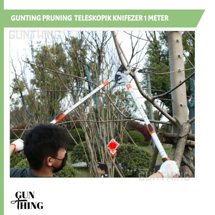 Gunting Ranting Dahan Pohon - Teleskopik / Telescopic Pruning KNIFEZER