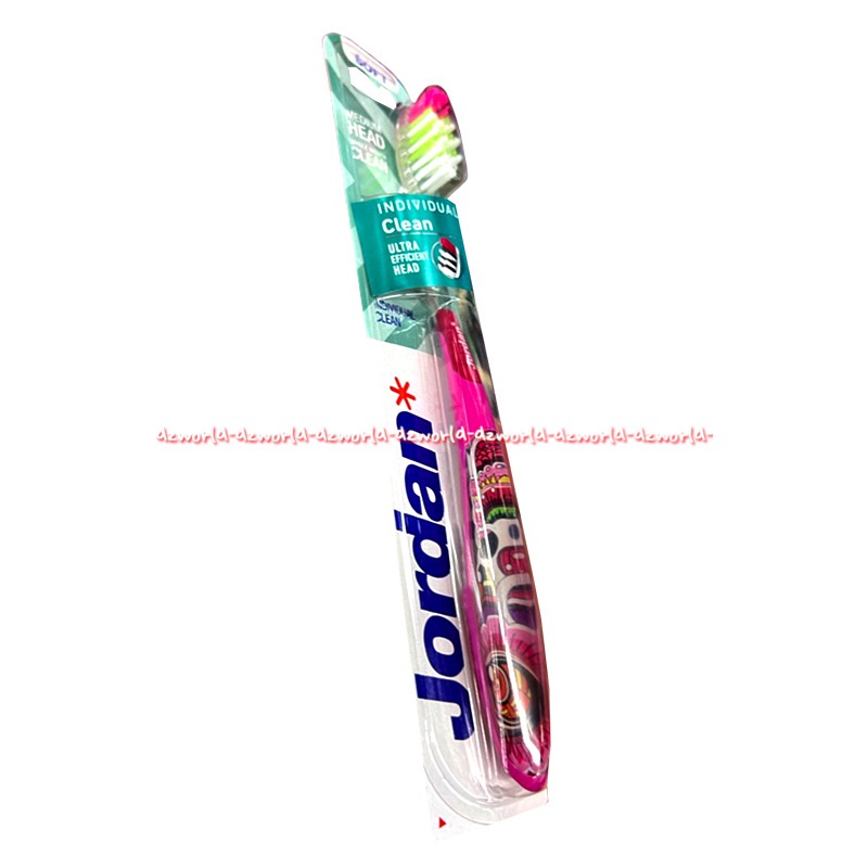 Jordan Individul Clean Ultra Efficient Head Super Soft Sikat Gigi Lembut Soft Toothbrush Uniq Sikatgigi Motif Unik