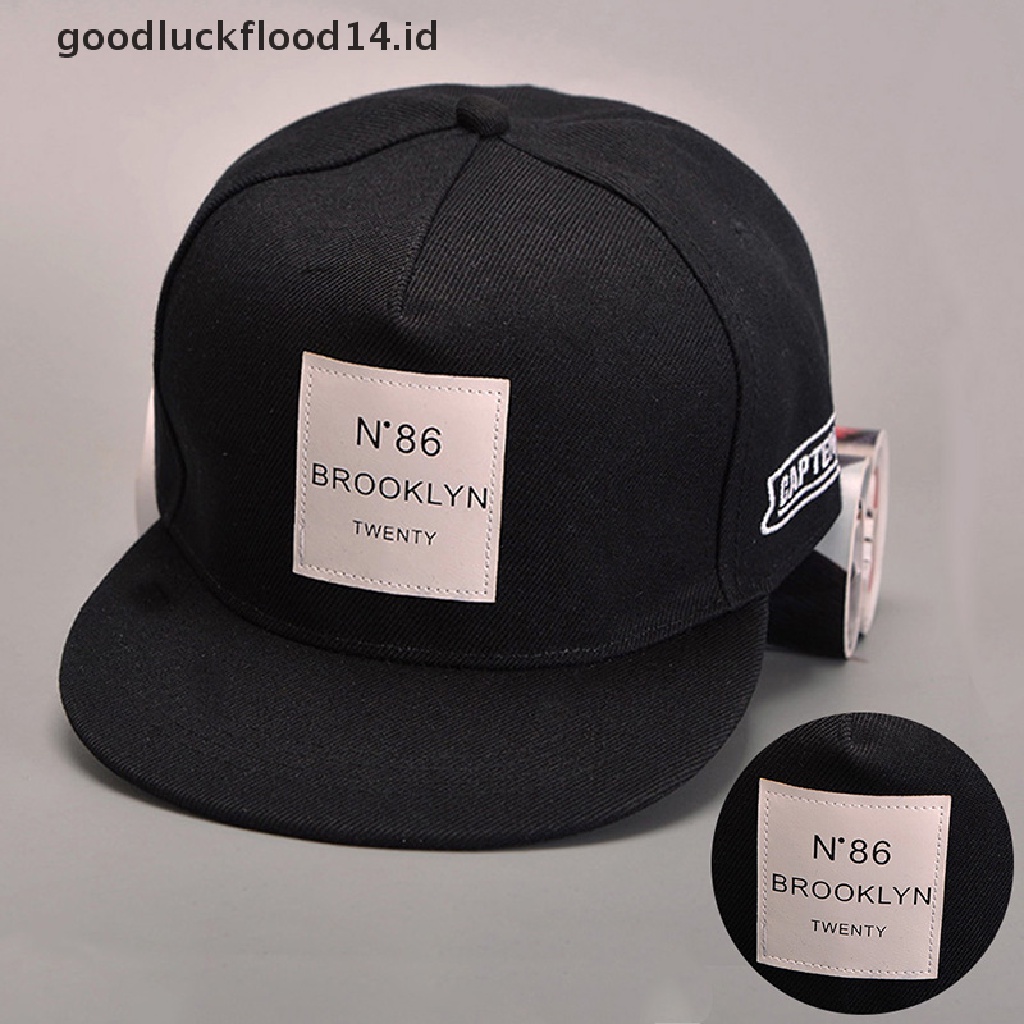 [OOID] New Women Men BROOKLYN Letters Solid Color Patch Baseball Cap Hip Hop Caps ID