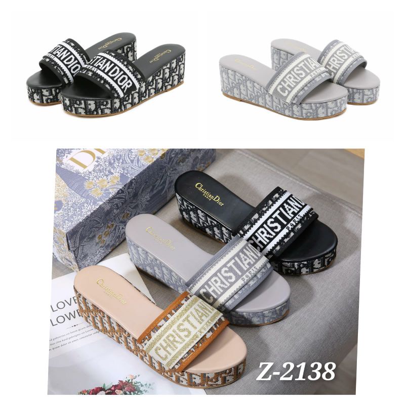 BEST SELLER!! SANDAL WANITA SLOP WEDGES 6D1oR  Kode : Z2138