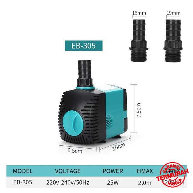 (COD)- SEVEN MASTER Pompa Air Aquarium Submersible Pump Fish Tank 25W / mesin pompa air /otomatis po