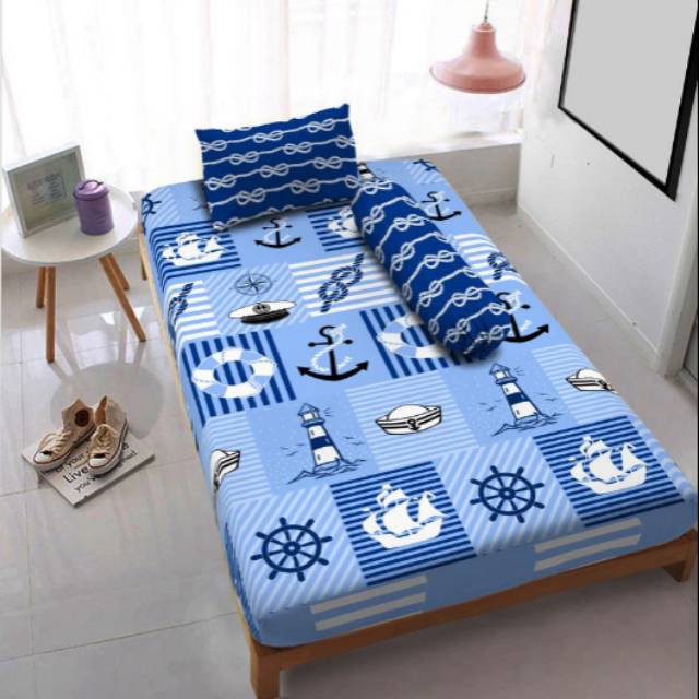 Fast Sale Kintakun sprei D lux  120x200 single  Marine Limited