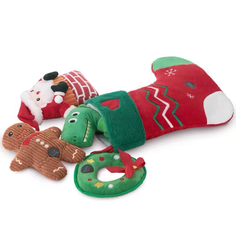 K9tuff santa gift set squeaky toy (7 pcs)