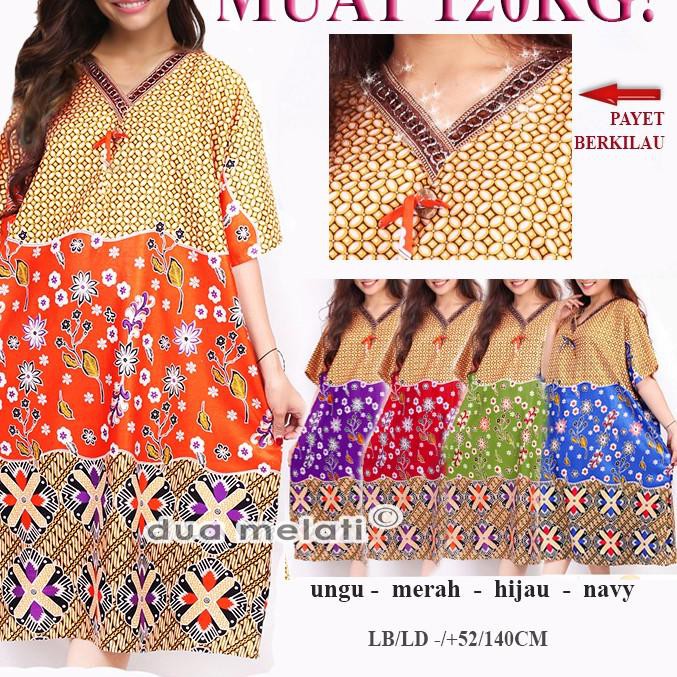 Hot Baju Tidur Daster Batik Jumbo Big Size Rayon XXXL D33D34D35D36D37  UH .,.,