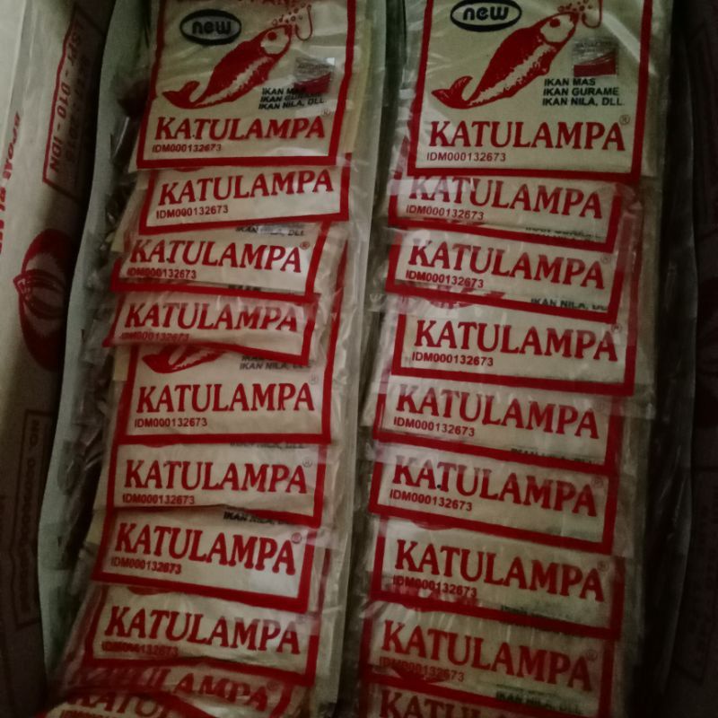 Umpan Pancing KATULAMPA Pelangi Dan Putih Original