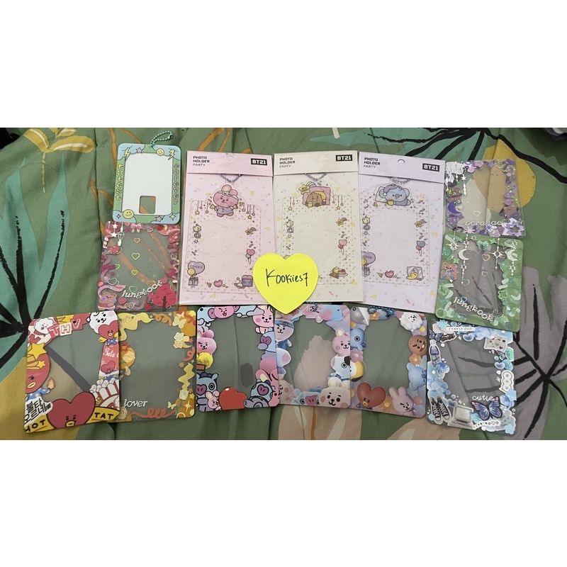 PRELOVED PC HOLDER BT21 COOKY KOYA SHOOKY TOPLOADER DECO BT21 CARDHOLDER