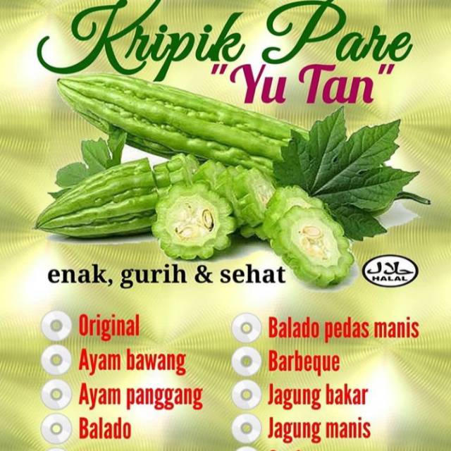 

Kripik pare yu tan semarang 120 gram