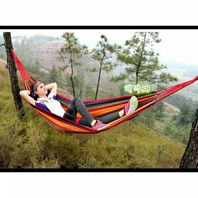 ayunan HAMMOCK ayunan pohon kemping hiking touring ayunan moderen ayunan kekinian