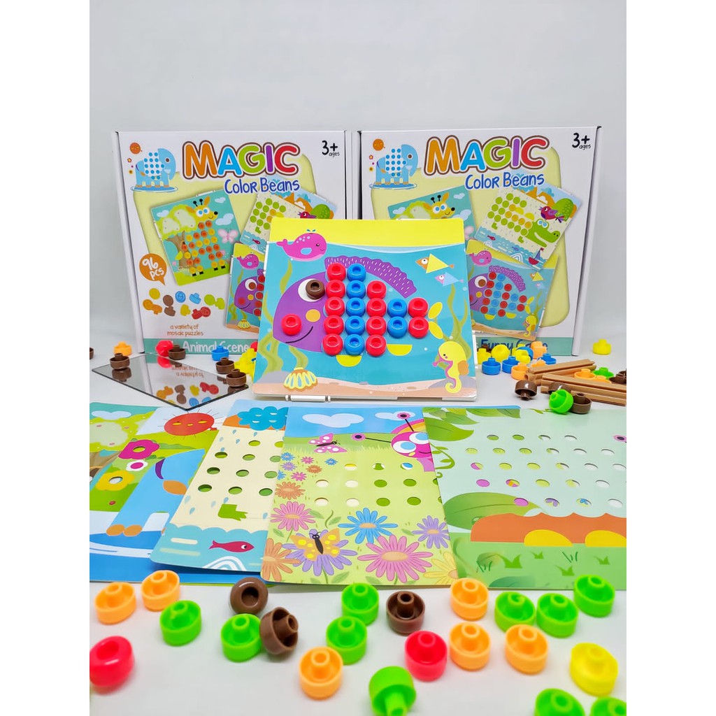 MAINAN EDUKASI ANAK MAGIC COLOR BEANS / MAINAN ANAK SENSORY PLAY