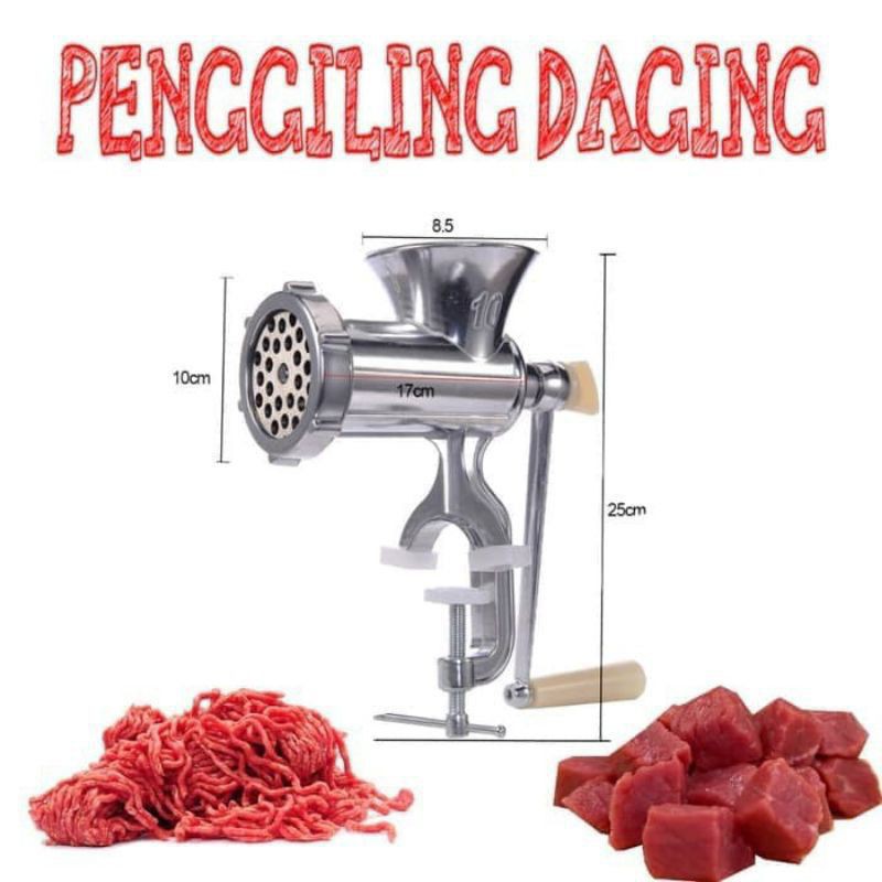 Kitchen Ware - Gilingan / Penggiling Daging Alumunium Meat Mincer Manual Vipoo A12