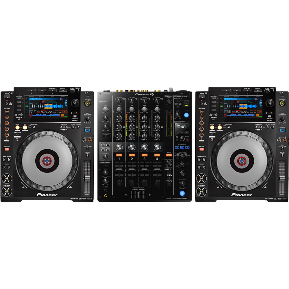PAKET CDJ-900 NEXUS + DJM-750 MK2 jak