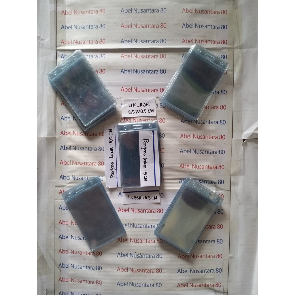 

plastik id card 6,5 x 9 bisa untuk 2 kartu dengan tebal 0,20 mikron