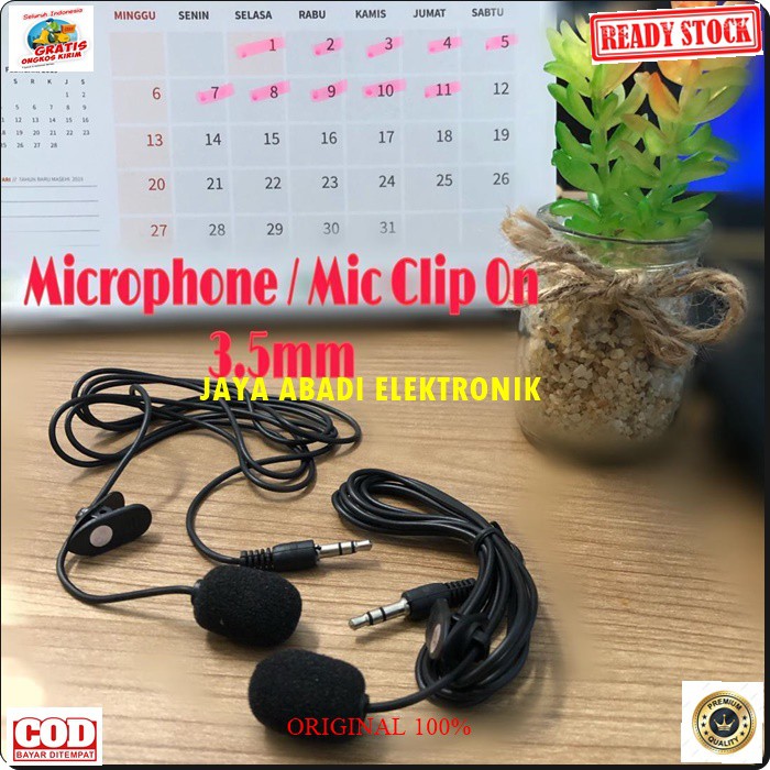 G156 ORIGINAL mic jepit 3.5mm stereo mik klip microphone clip mikrophone kerah baju kabel BISA UNTUK SEGALA JENIS cable audio sound sistem vocal vokal youtube komputer universal karaoke smule hp handphone youtuber G156  PANJANG 120-150 CM  BISA UNTUK SEGA