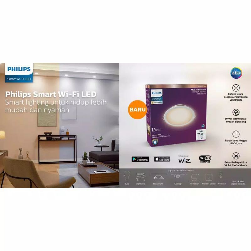 Philips Smart Wifi IB Panel 17 watt