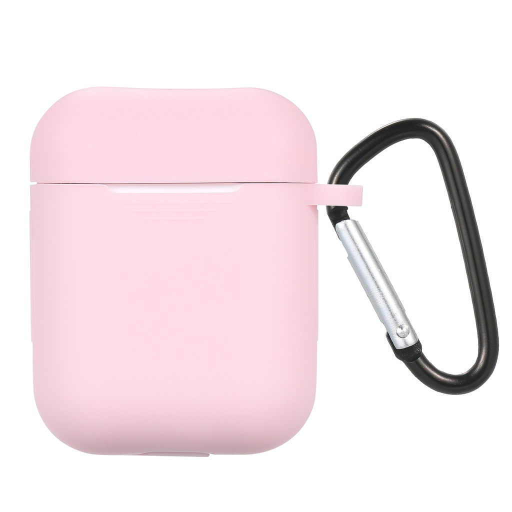 Soft Case Airpods Apple Earphone Bluetooth Wireless Bahan Silikon Dengan Carabiner