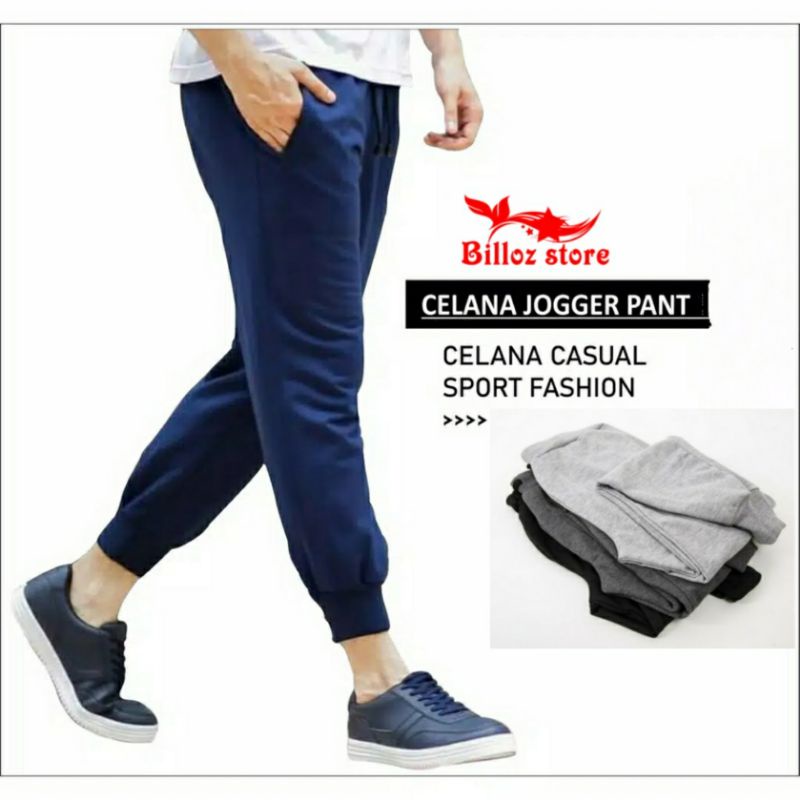 Celana Joger Panjang Trening Clana Jogger Training Pria Wanita allsize