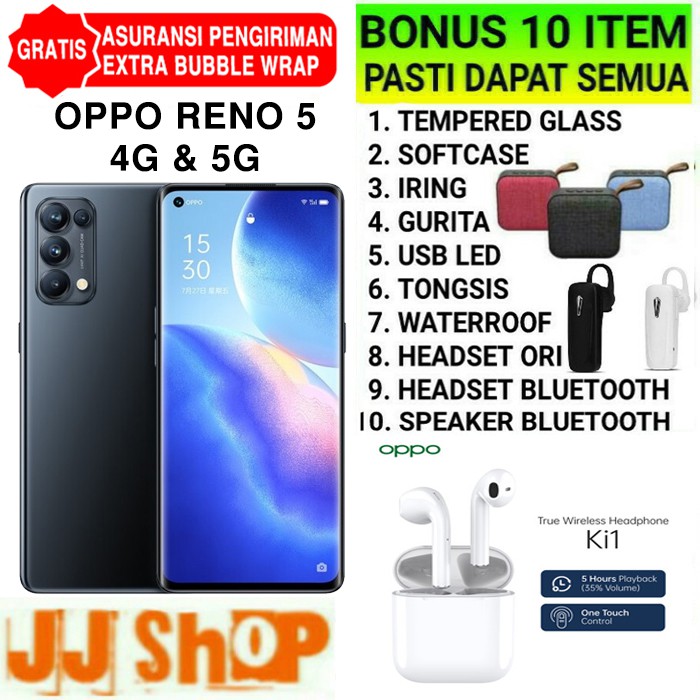 OPPO RENO 5 NFC 5G & 4G 8/128 GB RAM 8GB ROM 128GB GARANSI