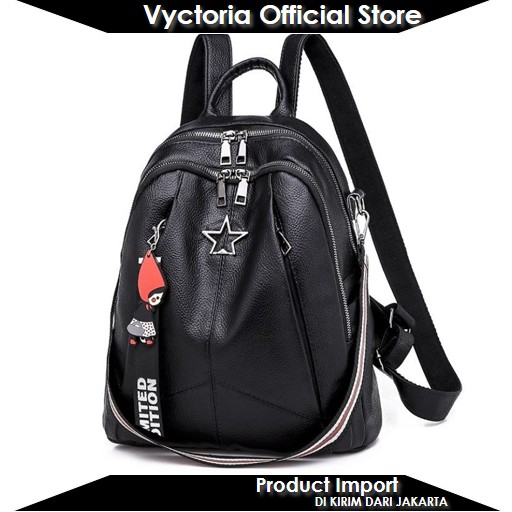 (COD) Vyctoria VOS13474 Tas Ransel Wanita Import Backpack Stylish Promo BQ2222 BTH13474 CR7034 LT1366 GT1607 2222 1366 1607 7034 13474