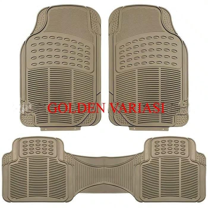 Karpet Karet Cream 3 Potong Mobil New Ertiga 2014
