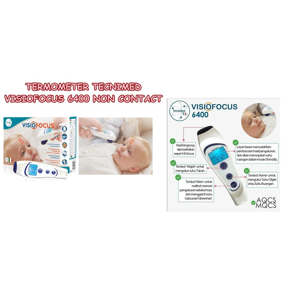 TERMOMETER TECNIMED VISIOFOCUS 6400 NON CONTACT