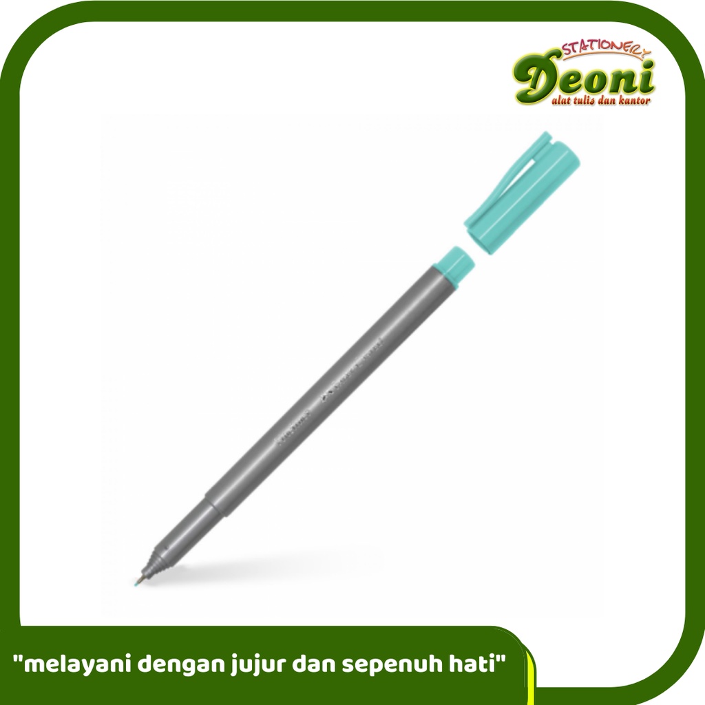 

FABER-CASTELL Fineliner Pale Green Spidol Pen