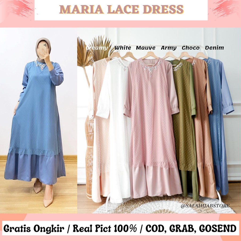 MARIA LACE DRESS / GAMIS LEBARAN