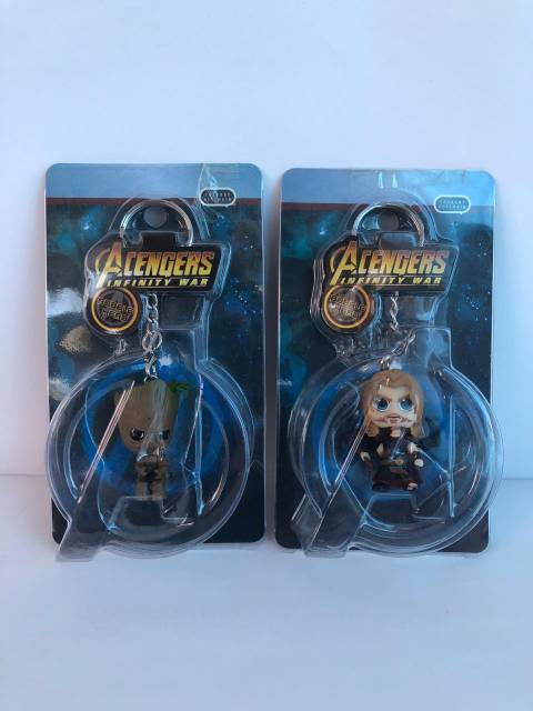 IMURA | Gantungan Kunci Cosbaby Avenger Thor, Hulk, Baby Groot