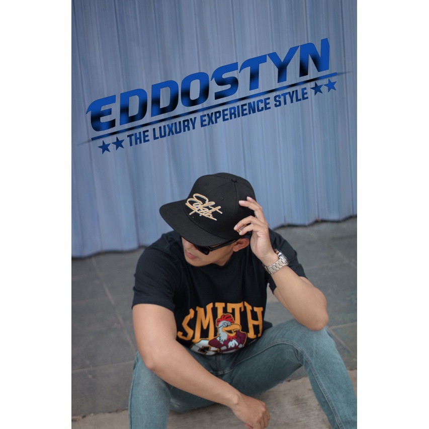 Topi Snapback/HIP HOP Premium Original Clothing EDSTN Unisex COD Full Black 006