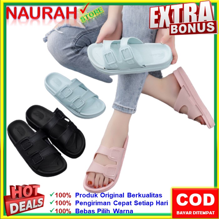 Sandal Wanita Balance 1988 2 Sendal Jelly Tebal 3 Cm Ban2 Warna Tebal Original Wedges Empuk Lentur BLC 1988