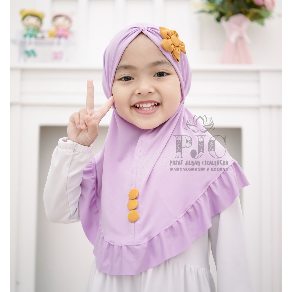 jilbab anak BUNGA MATAHARI kerudung anak perempuan hijab anak jilbab bayi lucu krudung anak hijab bayi terbaru