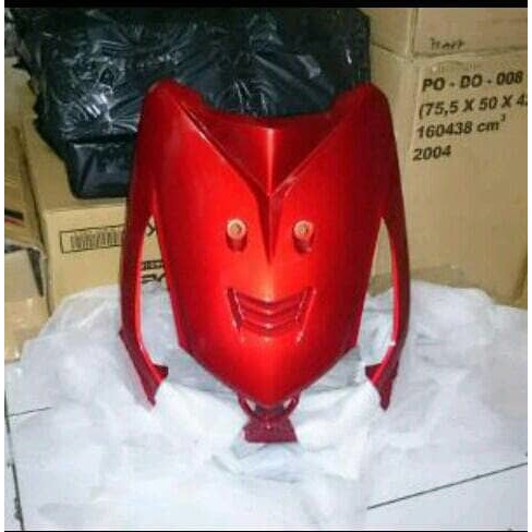 Promo COVER HORN TAMENG HONDA BEAT KARBU MERAH ORI
