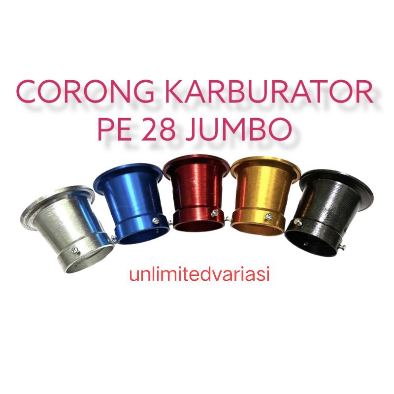 corong karburator PE PWK 28 jumbo Velocity karburator PE PWK 28 jumbo panjang 7cm