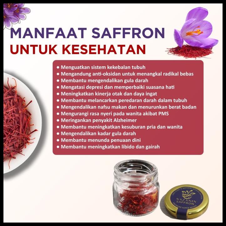 

Nazanin Saffron Iran 1 Gr / Gram Premium Super Negin