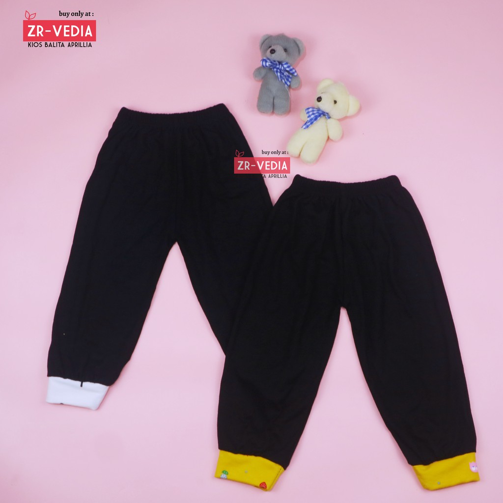 Semi Jogger Mulan Bayi - 2 tahun / Celana Main Panjang Polos Anak Perempuan Import Branded Murah