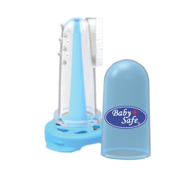 Baby safe TB002 finger toothbrush &amp; gum massanger - sikat lidah dan gusi bayi