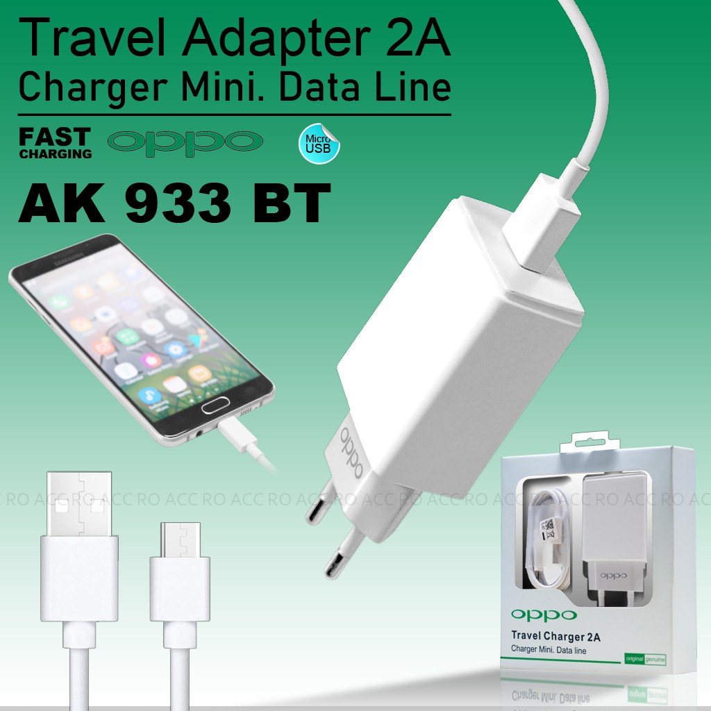 [RO ACC] ORI99 AK933 Oppo Travel Charger Casan Original For OPPO DEVICE MICRO