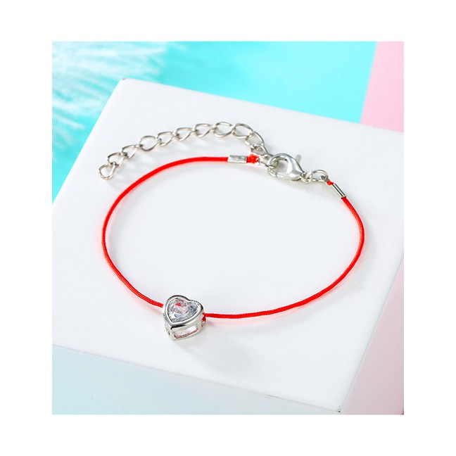 LRC Gelang Tangan Fashion Red Love Bracelet F93191